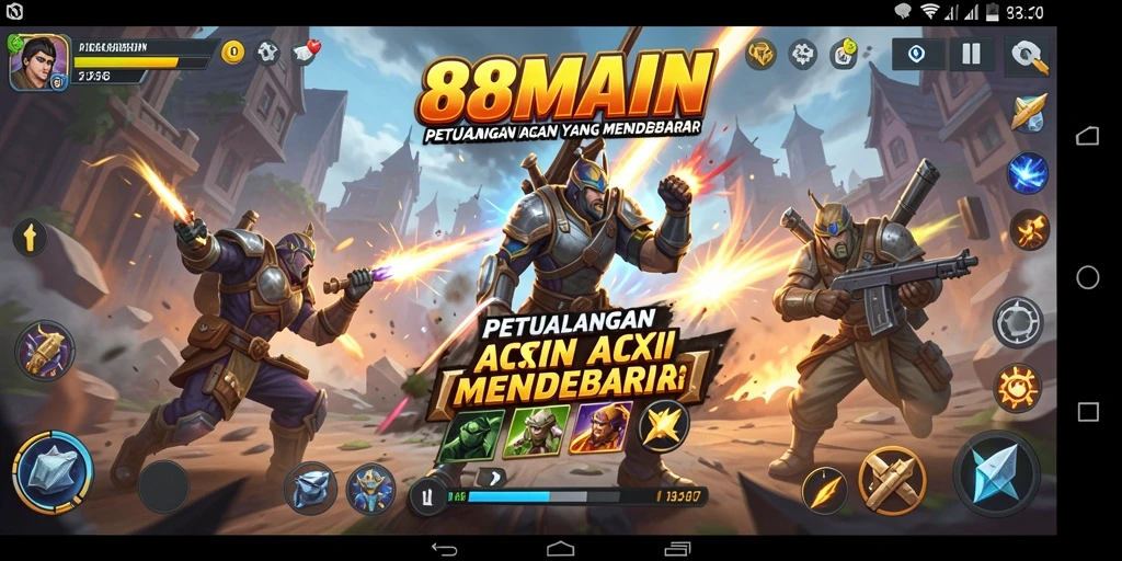 Tampilan gameplay menegangkan dari 88MAIN yang penuh aksi.