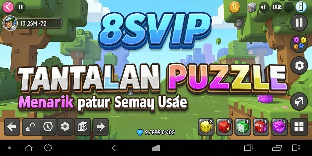 Tangkapan layar utama 8SVIP menunjukkan gameplay Puzzle yang menarik.
