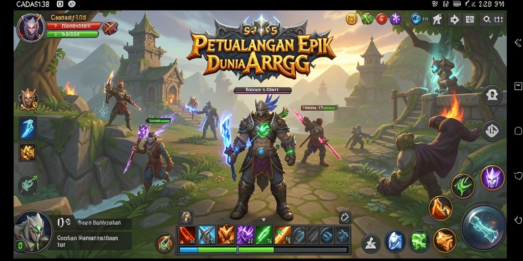 Screenshot gameplay CADAS138 yang menampilkan pertempuran seru.