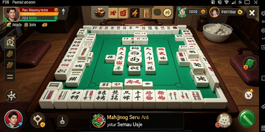 Tampilan gameplay F08 Mahjong yang seru dan menantang.