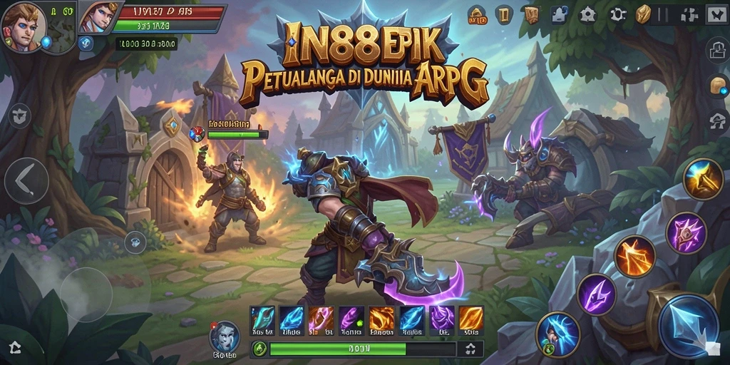 Screenshot gameplay IN88 yang menampilkan aksi pertarungan yang mendebarkan.