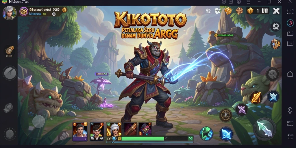 Tampilan gameplay KIKOTOTO yang seru dan mendebarkan dalam dunia ARPG.