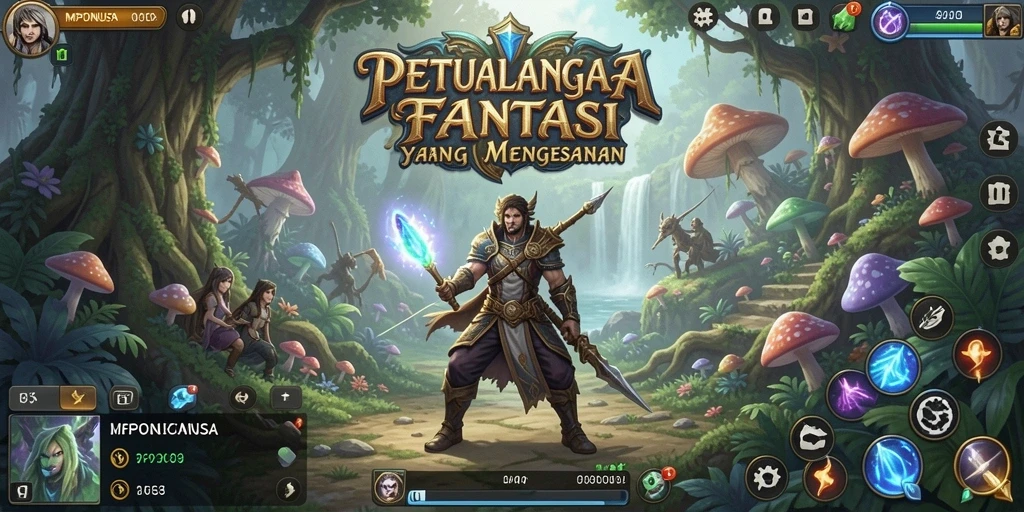 Tampilan gameplay RPG yang menakjubkan di MPONUSA.
