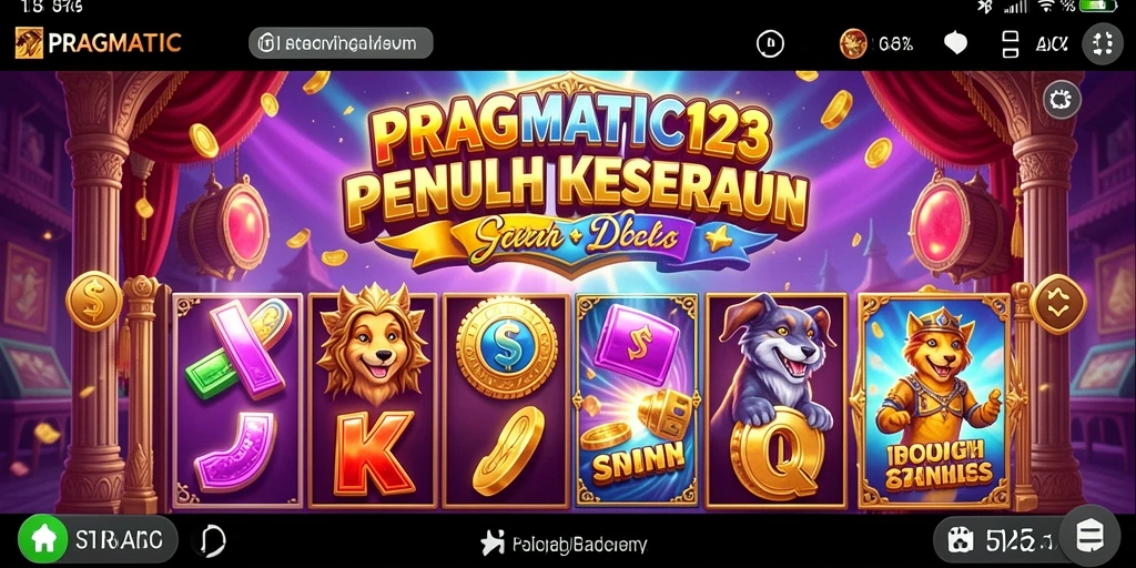 Screenshot gameplay Slot PRAGMATIC123 menampilkan keseruan berputar di gulungan.