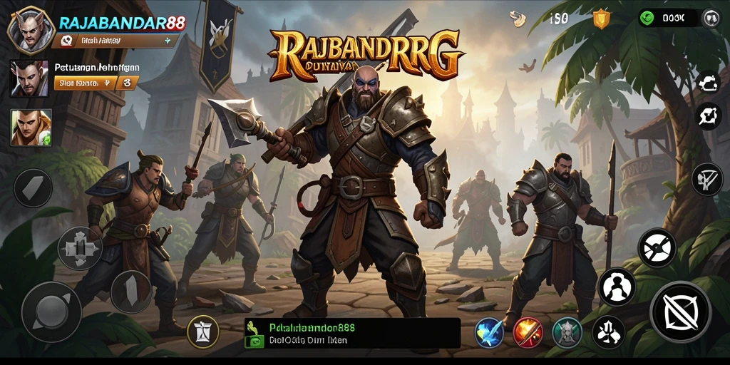 Gameplay menegangkan RAJABANDAR88 dengan berbagai karakter dan pertempuran.