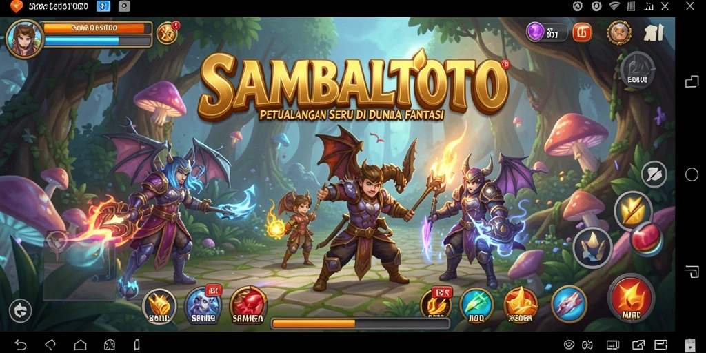 Tangkapan layar SAMBALTOTO menampilkan karakter utama dalam aksi petualangan yang mendebarkan.