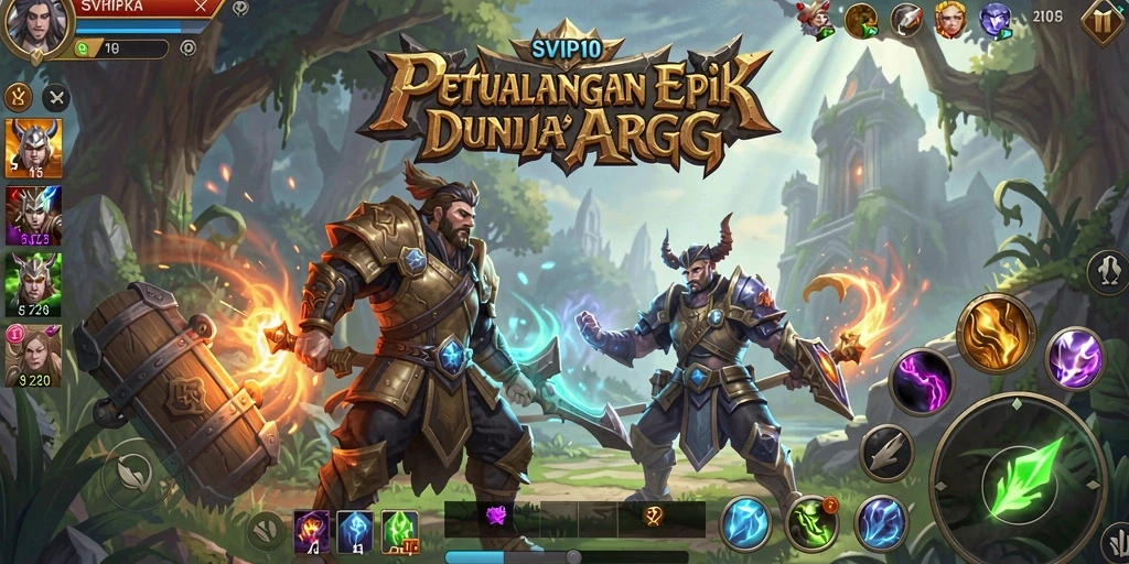 Screenshot gameplay SVIP10 yang menampilkan aksi pertarungan seru.